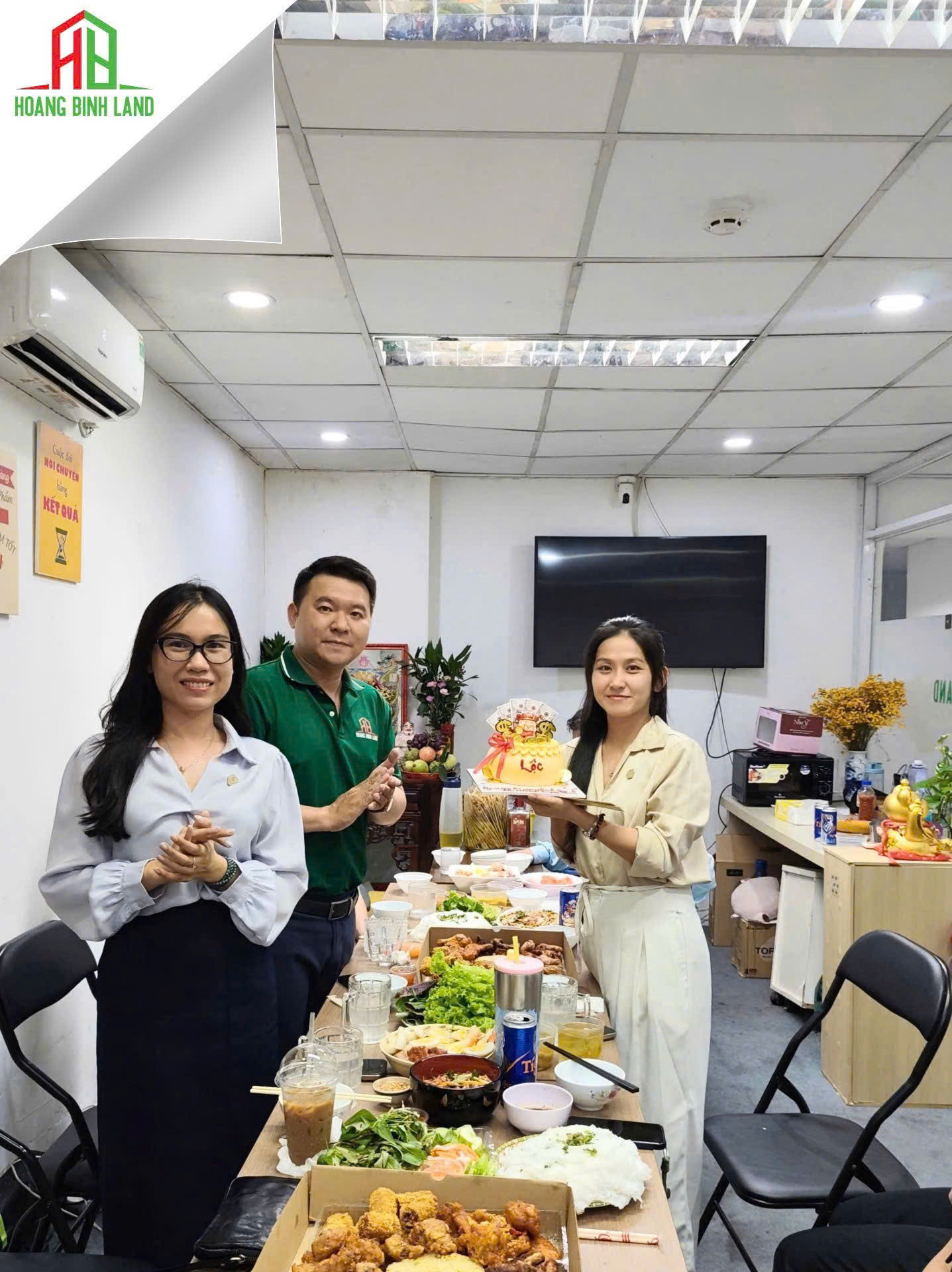HOÀNG BÌNH LAND CHÚC MỪNG KỶ NIỆM 1 NĂM THÀNH LẬP CHI NHÁNH TRUNG TÂM
