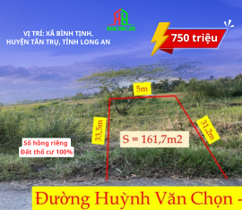 ĐẤT THỔ CƯ XÃ BÌNH TỊNH - TÂN TRỤ