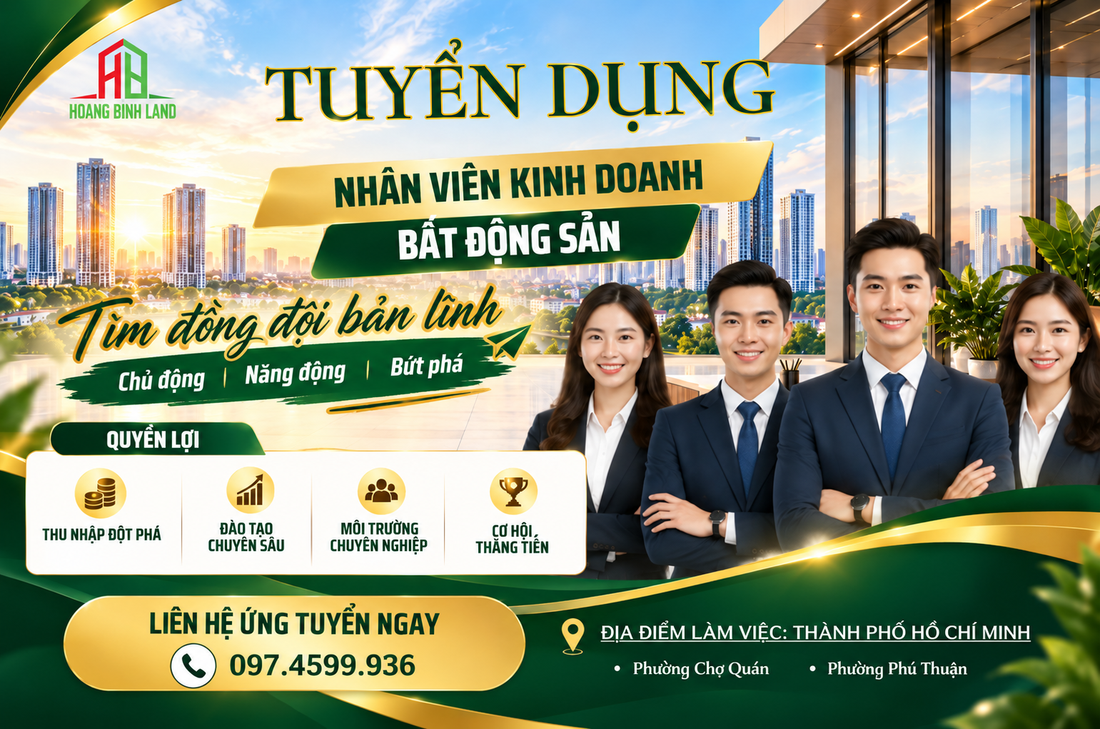 BỨT PHÁ THU NHẬP – KHỞI ĐẦU SỰ NGHIỆP CÙNG HOÀNG BÌNH LAND 