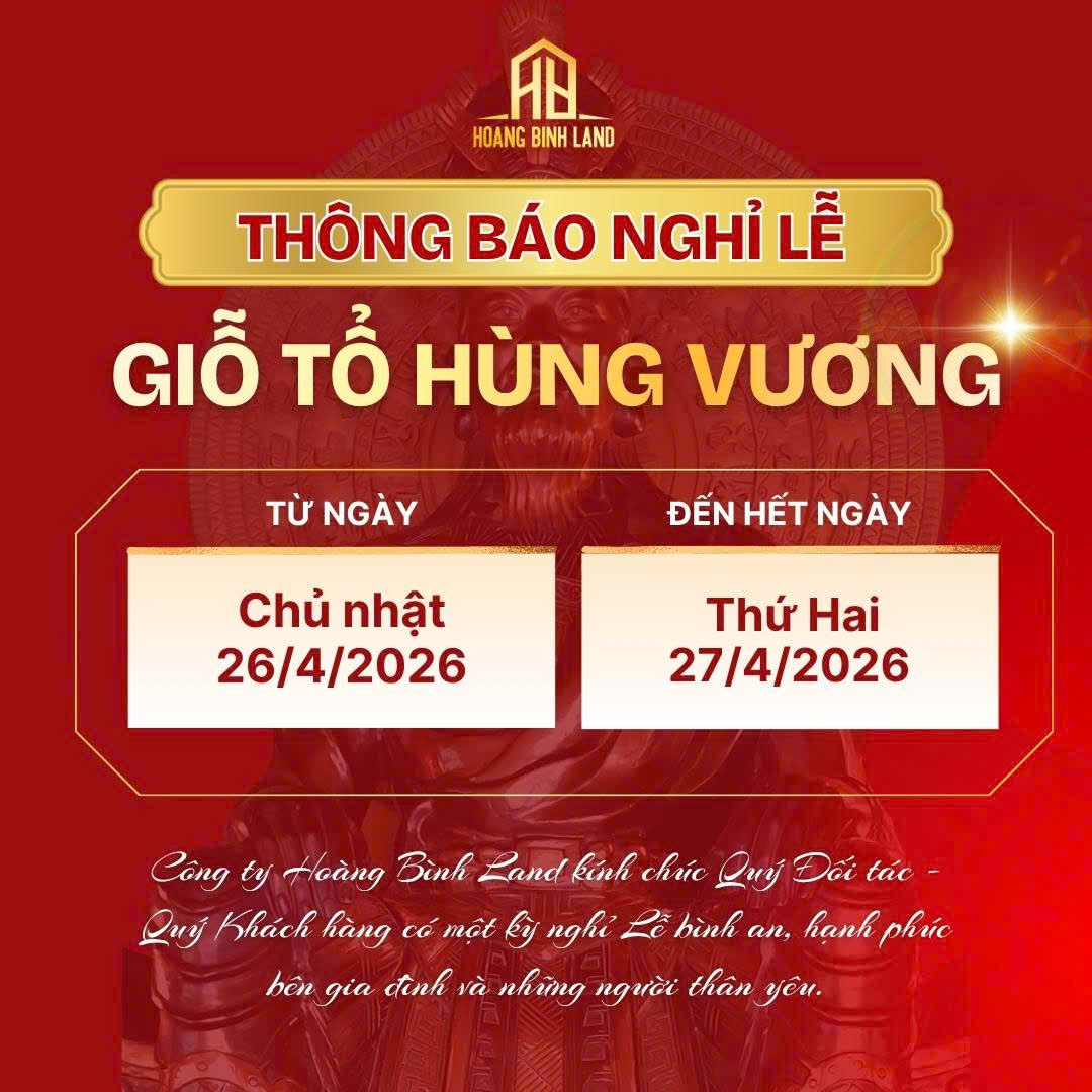 THÔNG BÁO NGHỈ LỄ GIỖ TỔ HÙNG VƯƠNG